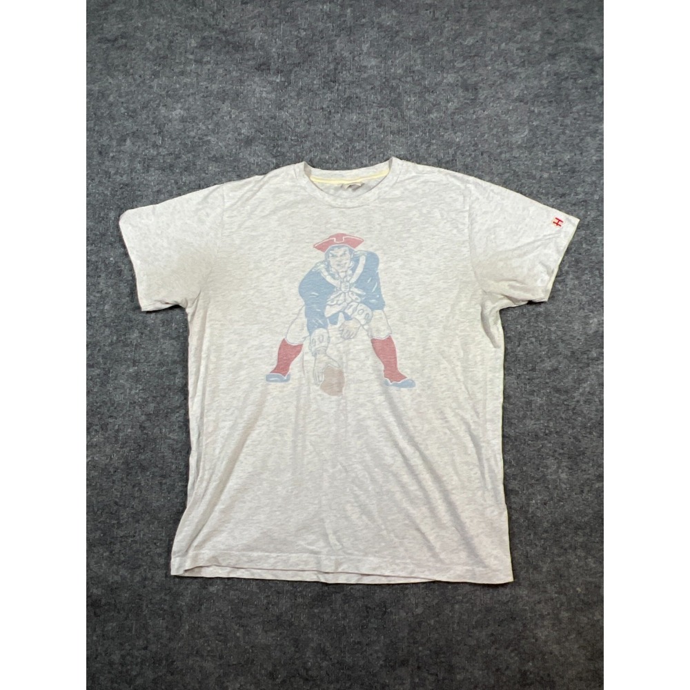 New England Patriots T-Shirt Men L Gray Homage NFL Football Throwback Retro Logo